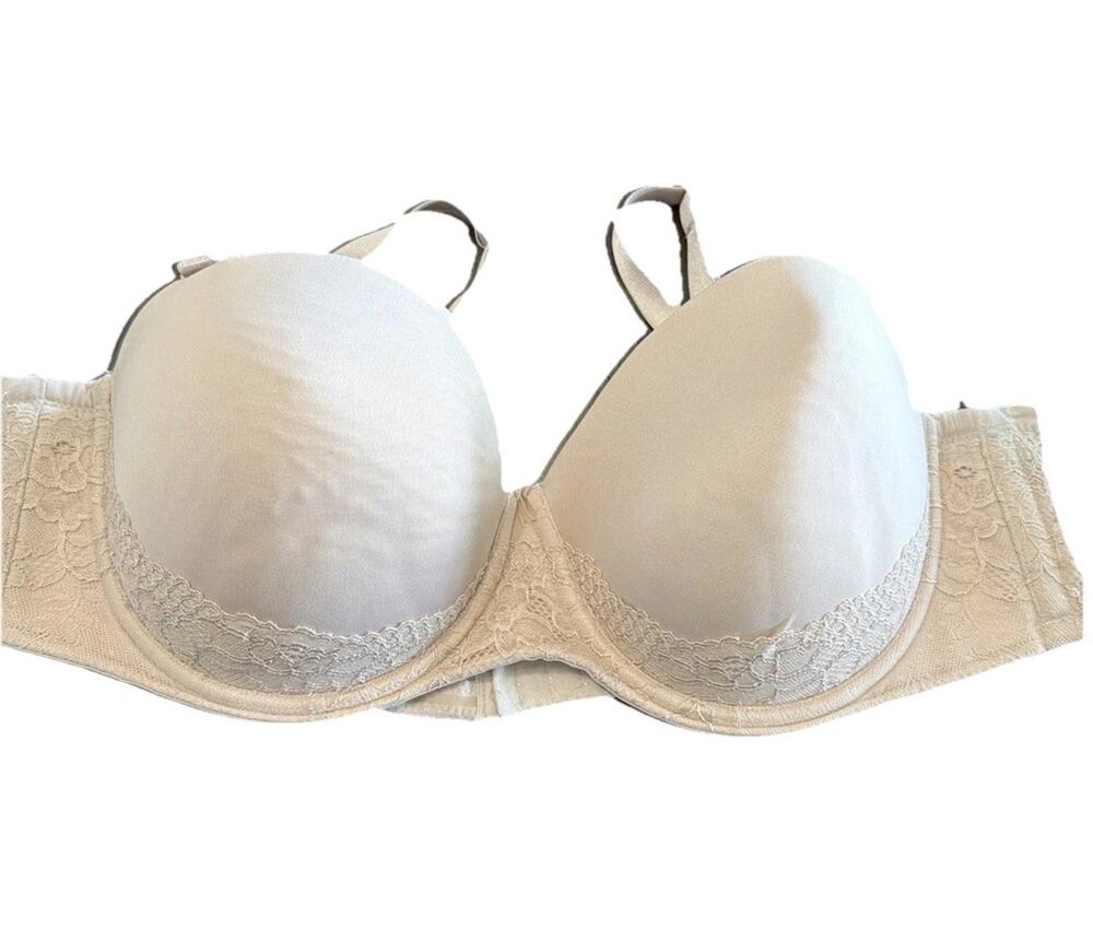 Torrid Curve Push Up Multiway Strapless Convertible Bra with lace Beige 46C